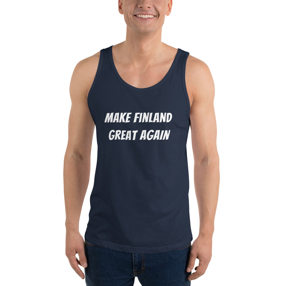 Make Finland Great Again Miesten hihaton paita