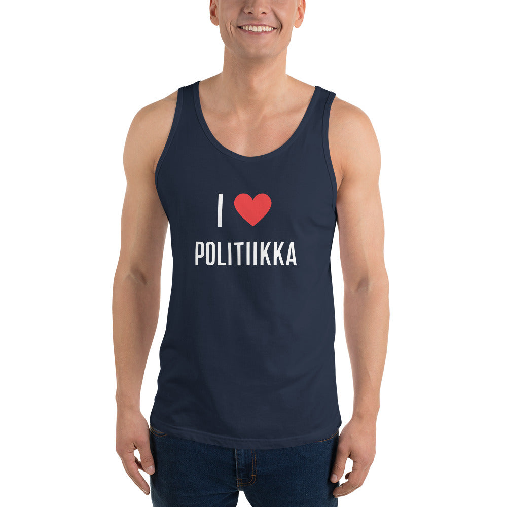 I love Politiikka Hihaton paita