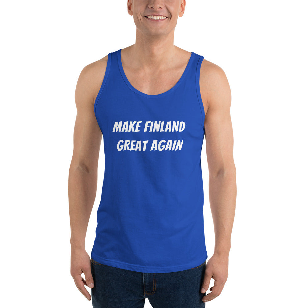 Make Finland Great Again Miesten hihaton paita