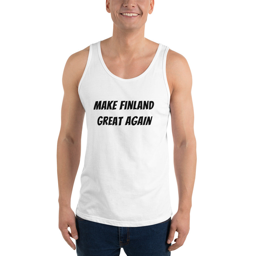 Make Finland Great Again Miesten hihaton paita