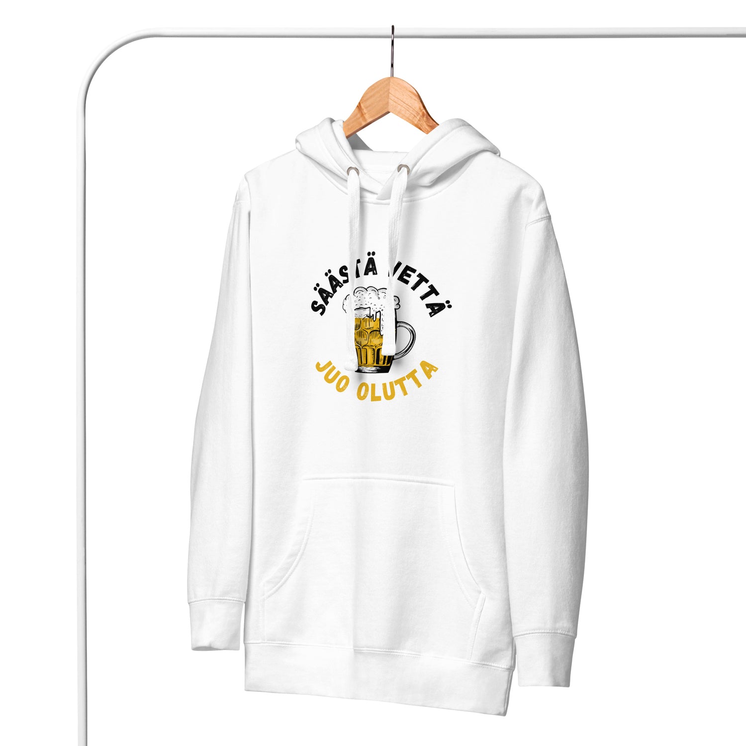 Säästä vettä juo olutta Huppari