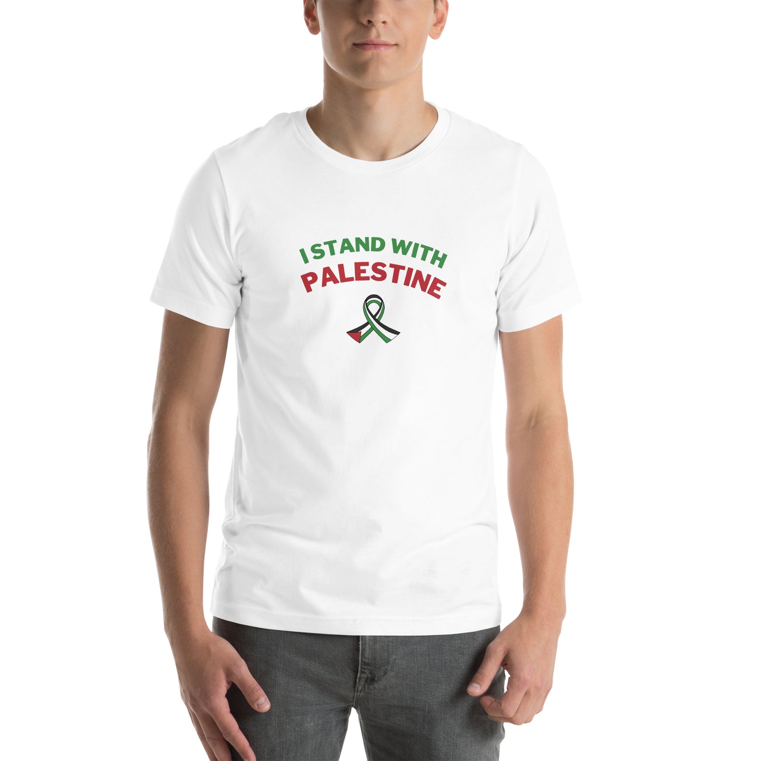 I stand with Palestine T-paita