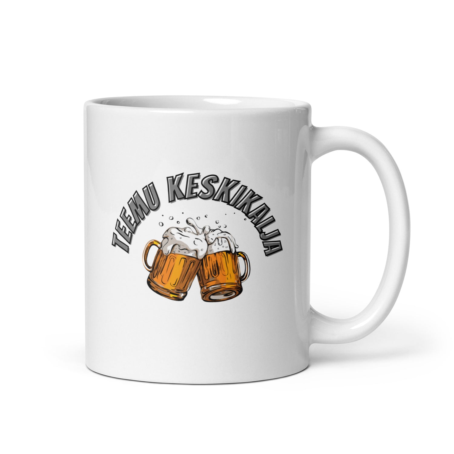 Teemu Keskikalja muki - Valkoinen