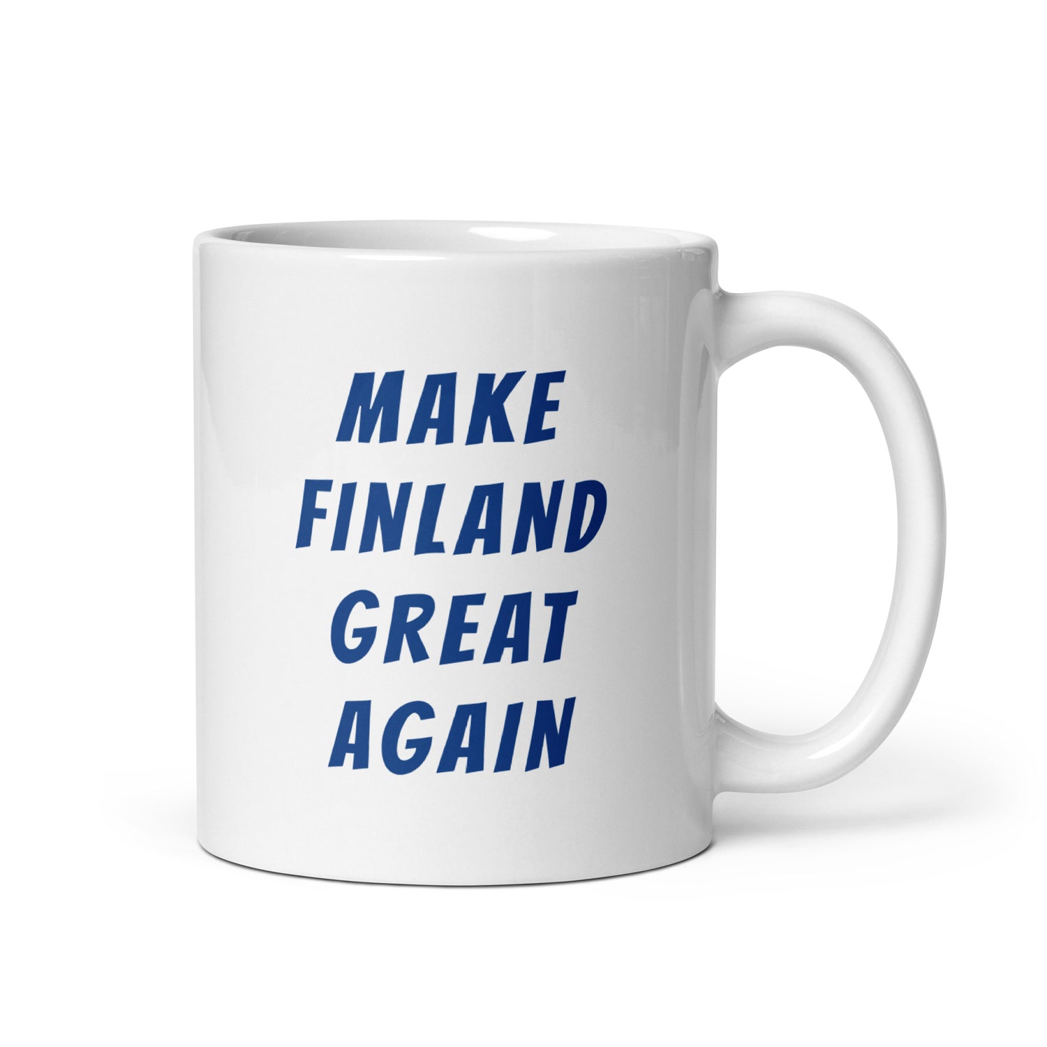 Make Finland Great Again Muki, Valkoinen-Sininen