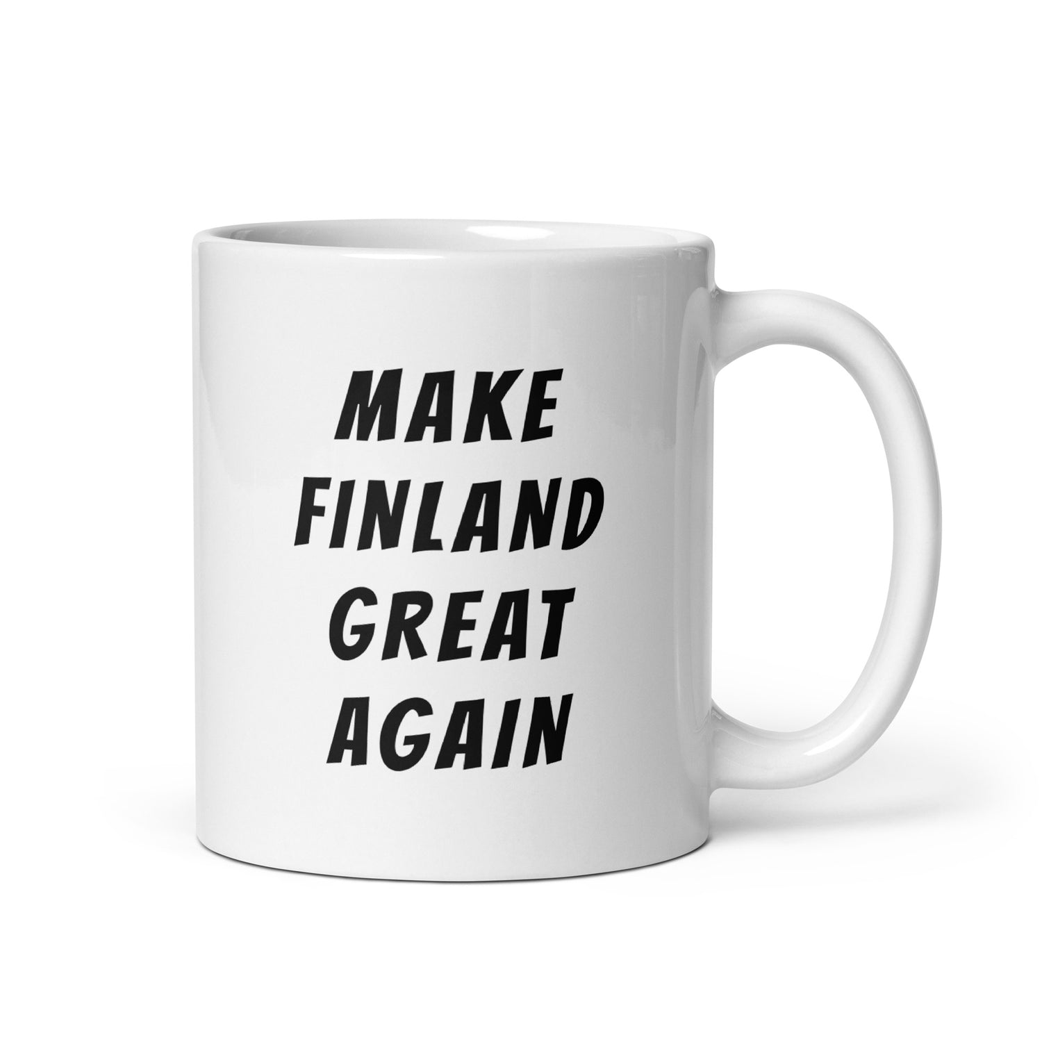 Make Finland Great Again Muki, Valkoinen-Musta