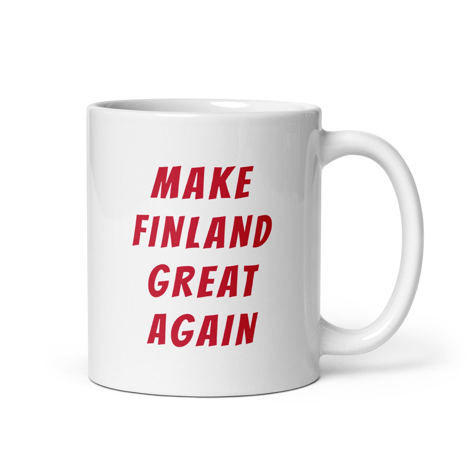 Make Finland Great Again Muki, Valkoinen-Punainen