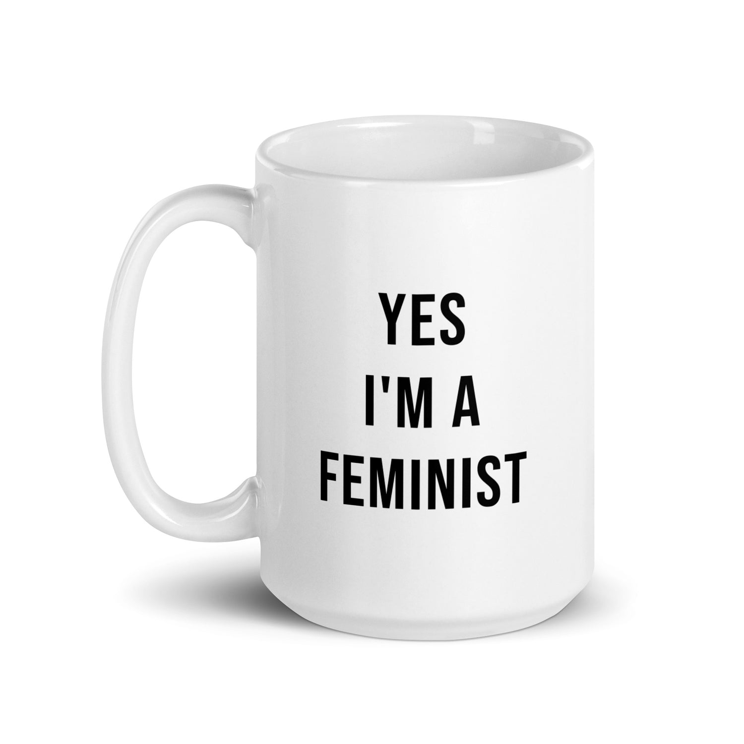 Yes I'm a Feminist Muki, Valkoinen-Musta
