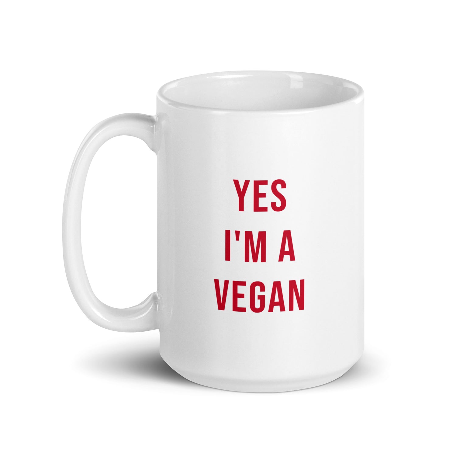 Yes I'm a Vegan Muki, Valkoinen-Punainen