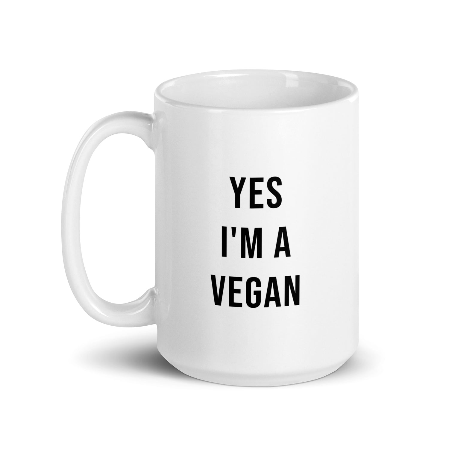 Yes I'm a Vegan Muki, Valkoinen-Musta