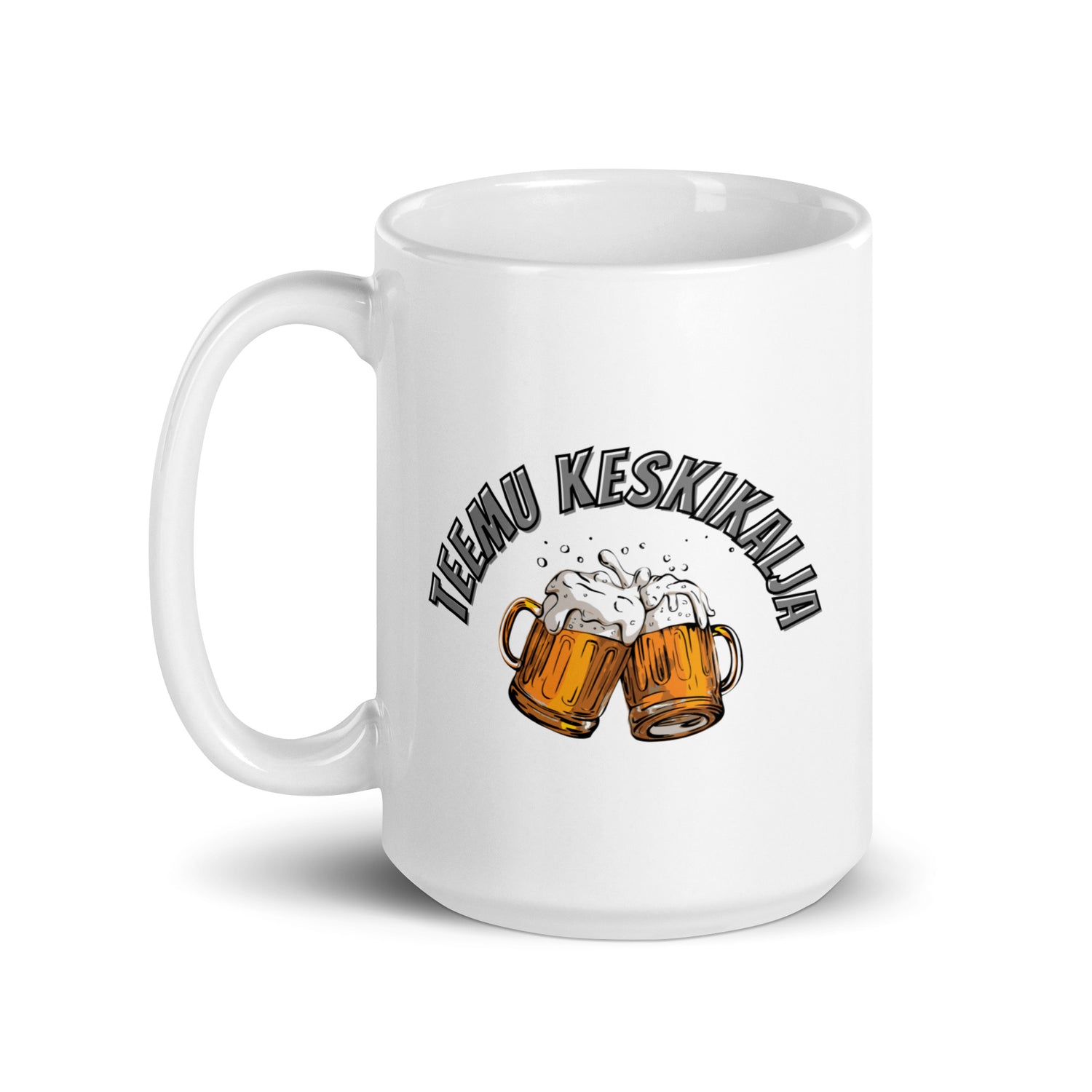 Teemu Keskikalja muki - Valkoinen