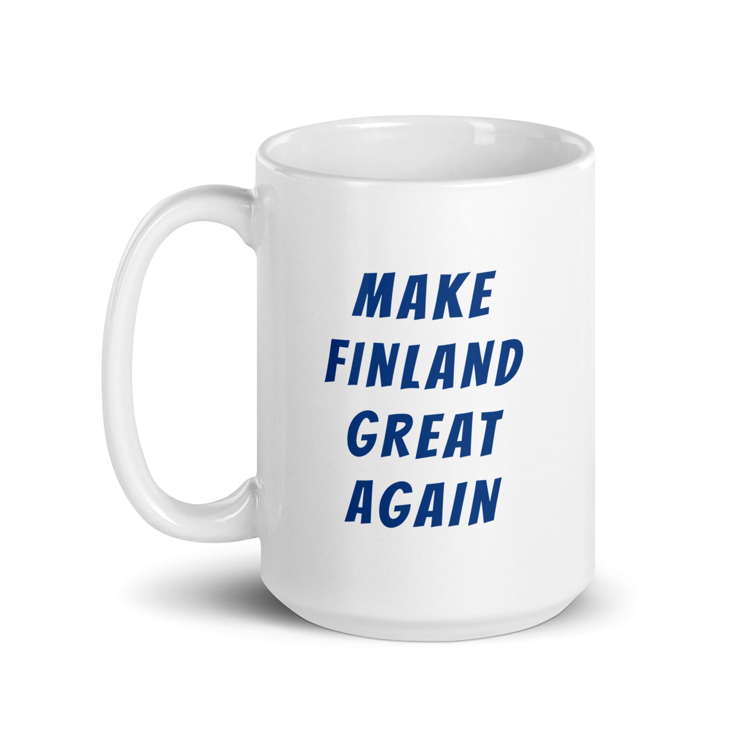 Make Finland Great Again Muki, Valkoinen-Sininen