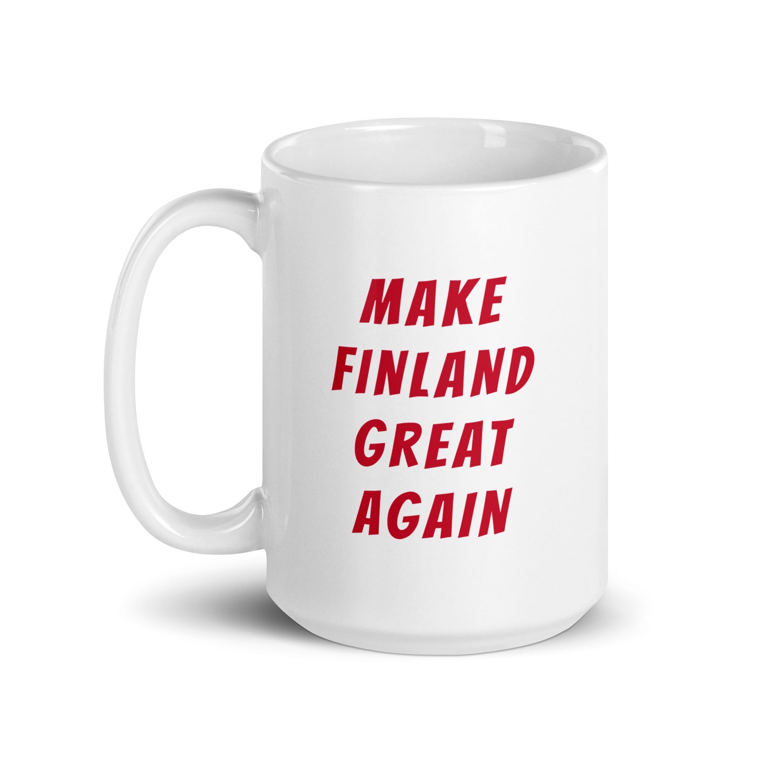 Make Finland Great Again Muki, Valkoinen-Punainen