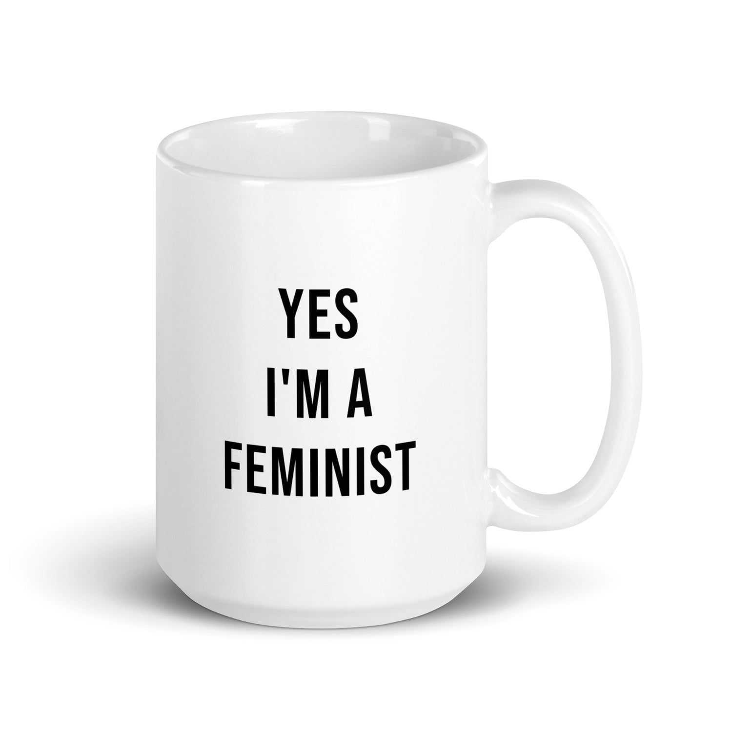Yes I'm a Feminist Muki, Valkoinen-Musta