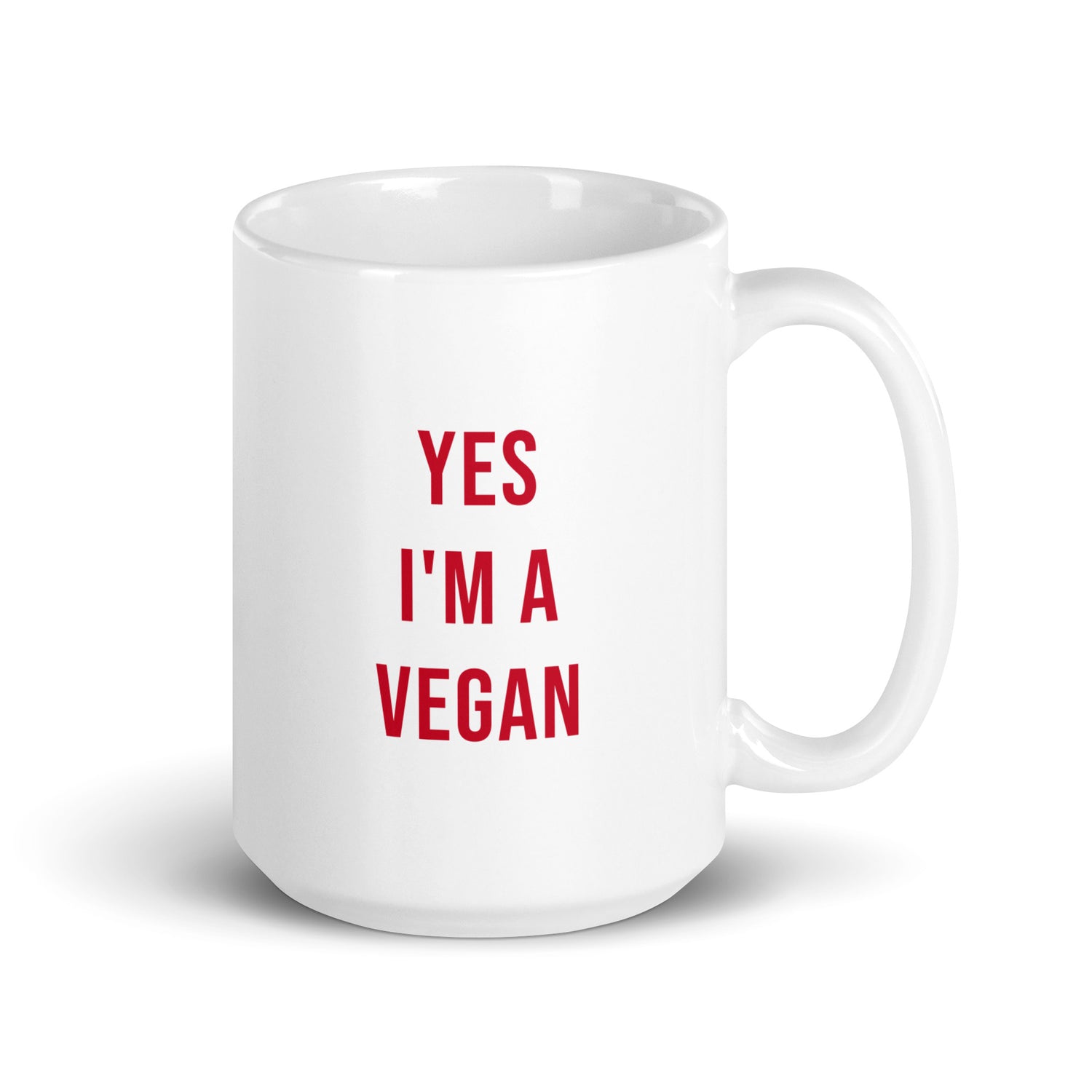 Yes I'm a Vegan Muki, Valkoinen-Punainen