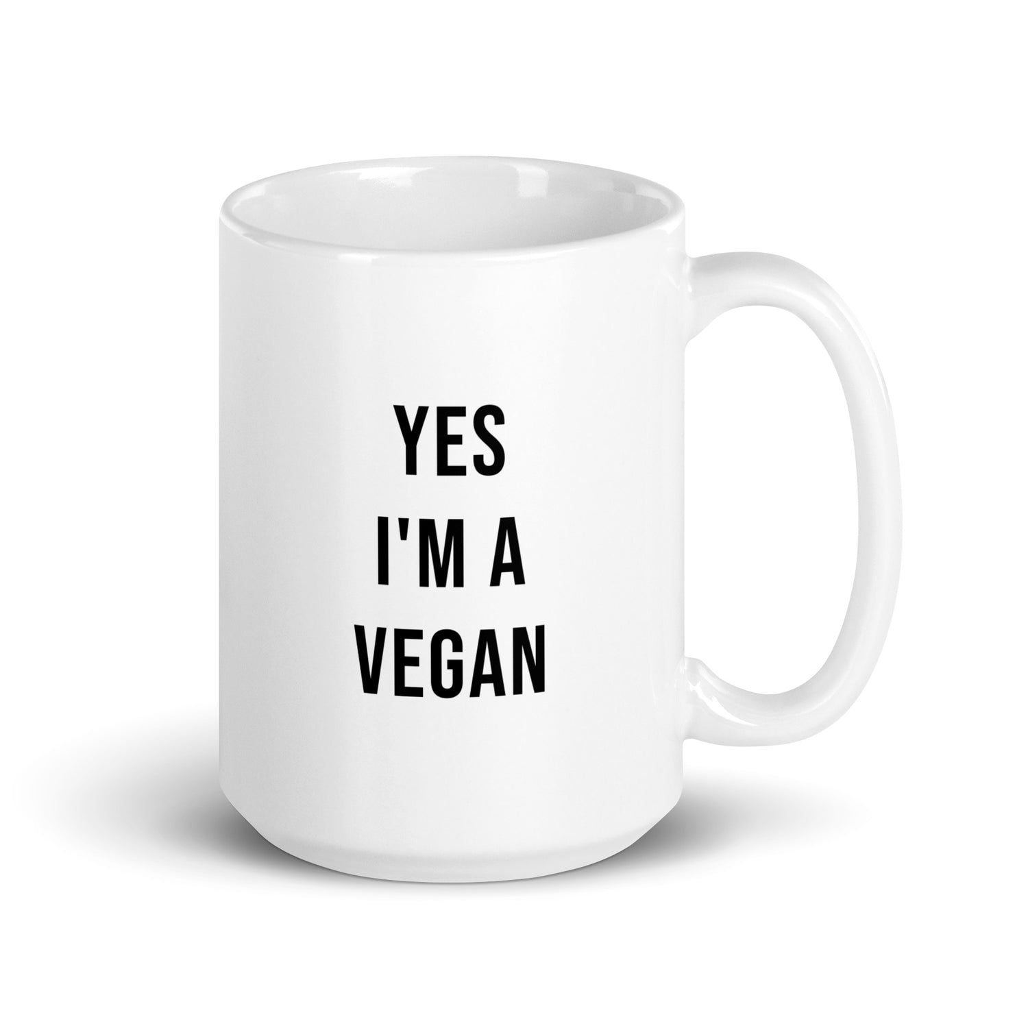 Yes I'm a Vegan Muki, Valkoinen-Musta