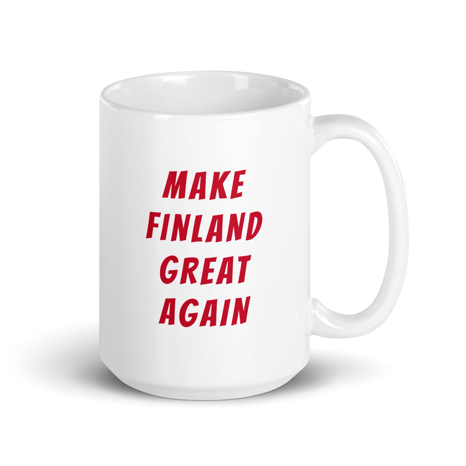 Make Finland Great Again Muki, Valkoinen-Punainen