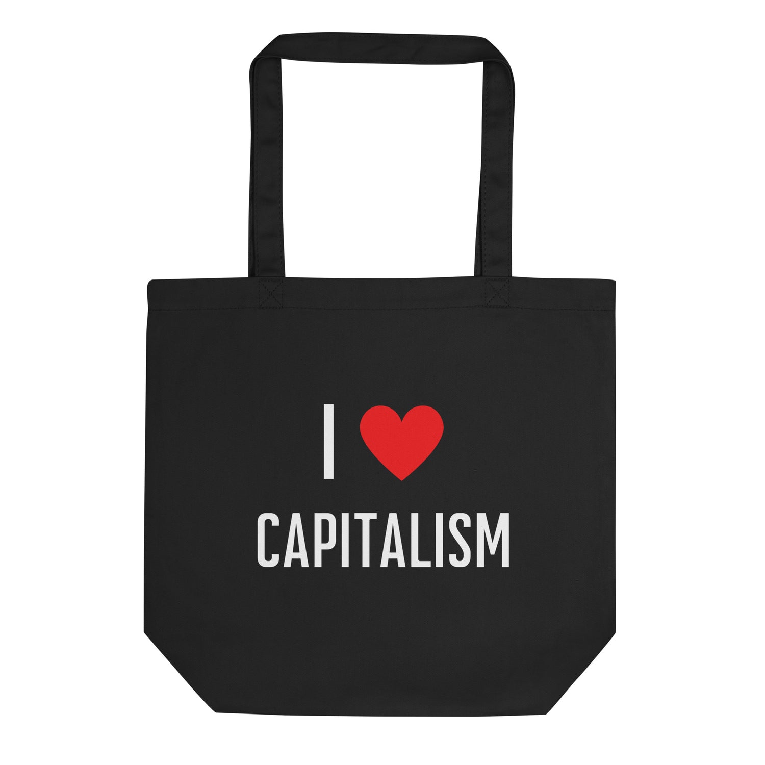 I love Capitalism Luomupuuvilla kangaskassi