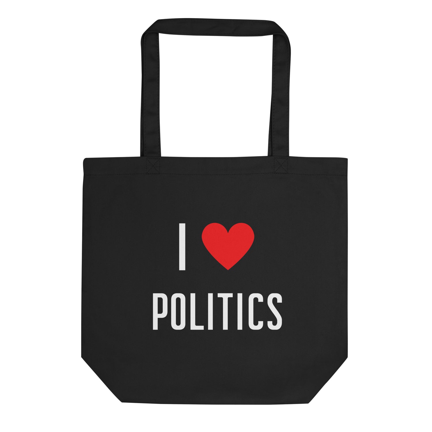 I love Politics Luomupuuvilla kangaskassi