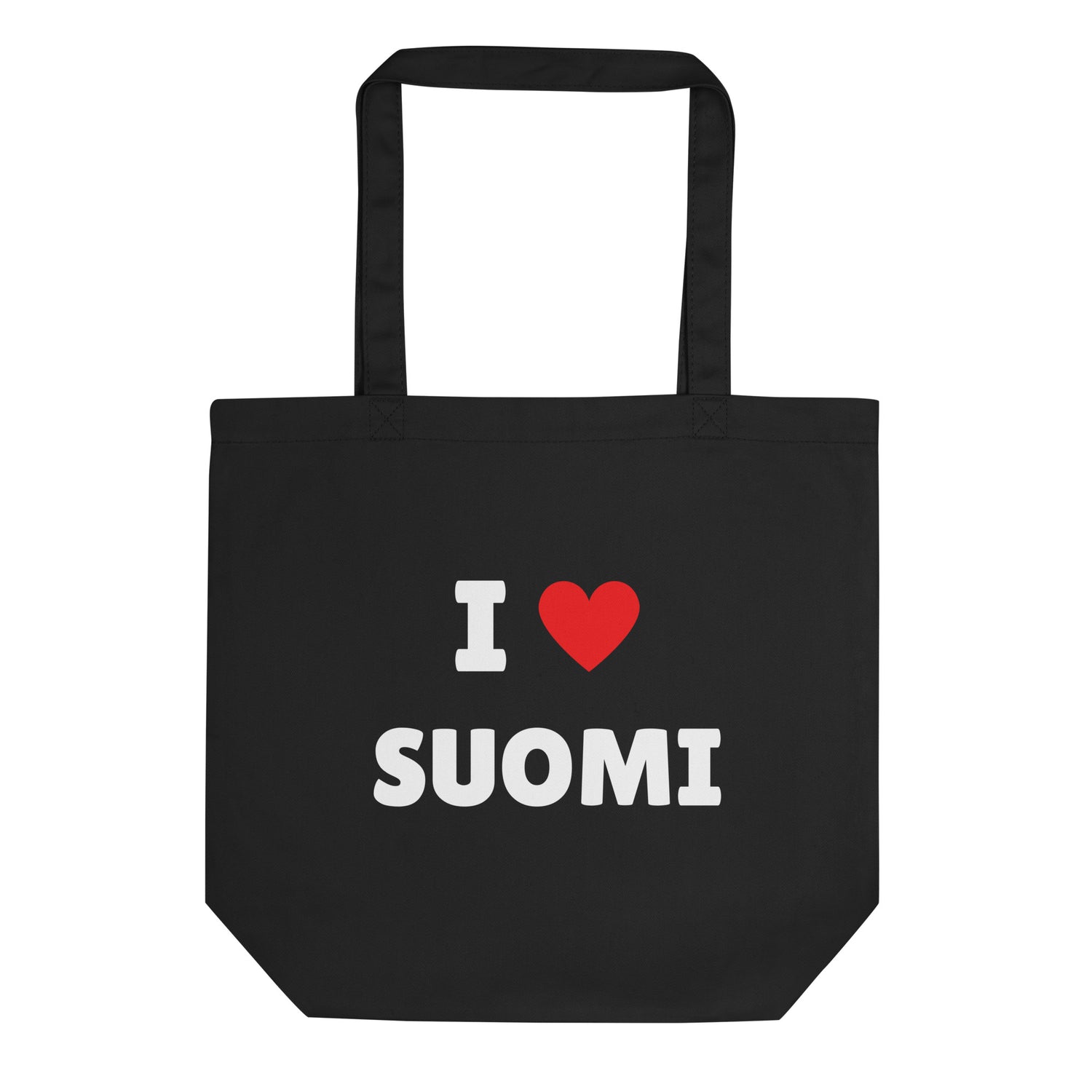 I love Suomi Luomupuuvilla kangaskassi