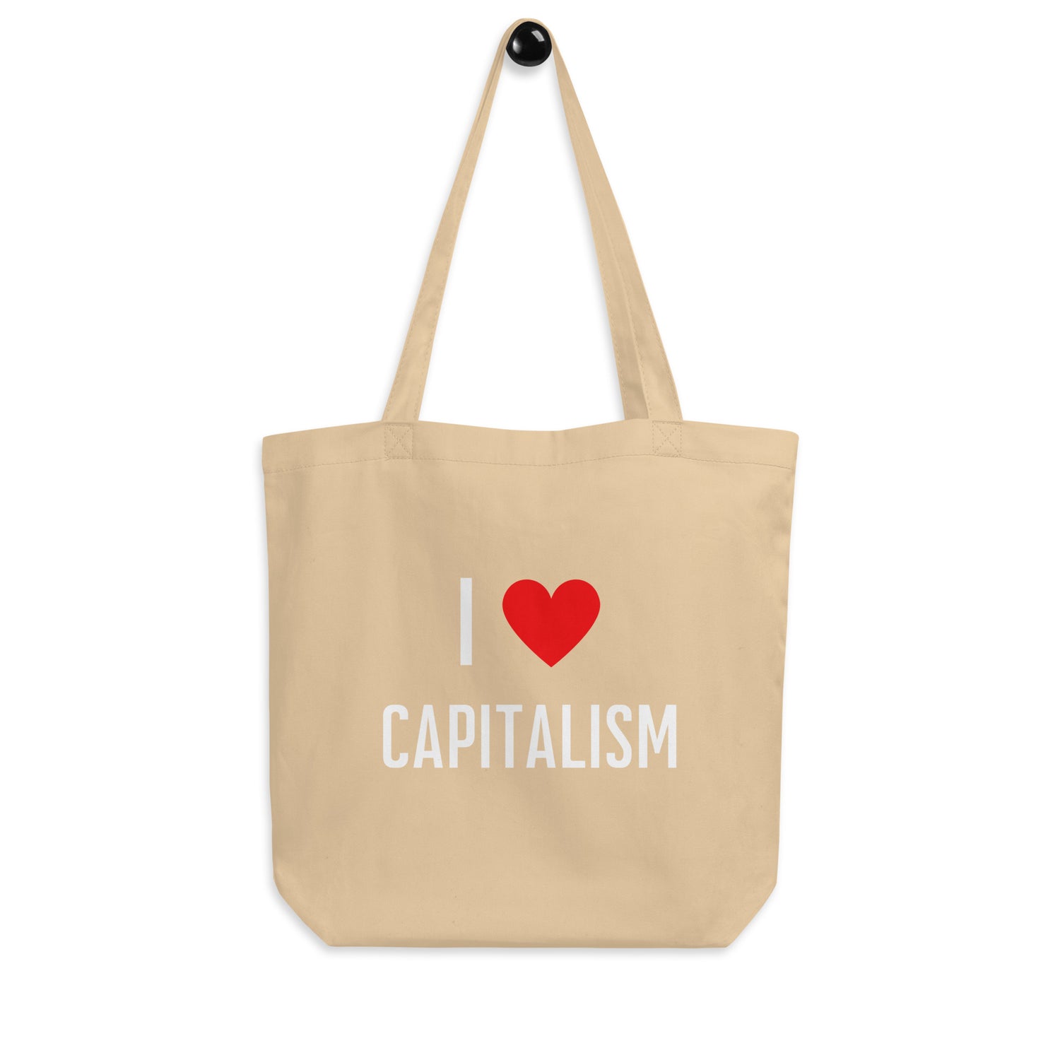 I love Capitalism Luomupuuvilla kangaskassi