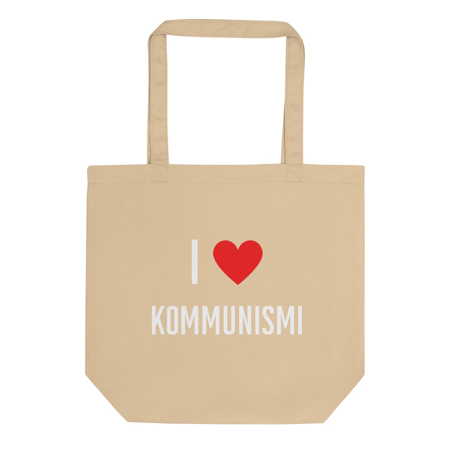 I love Kommunismi Luomupuuvilla kangaskassi