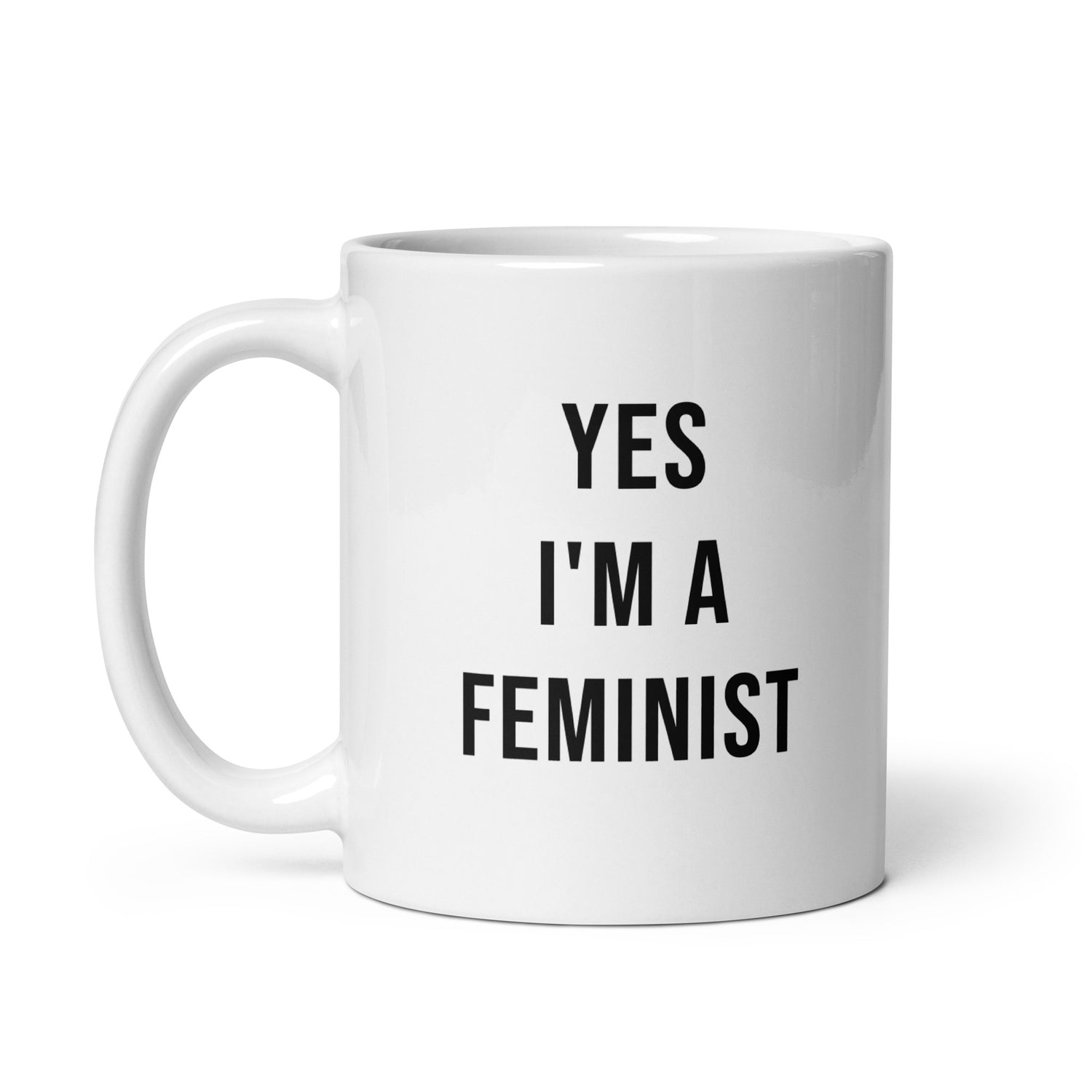 Yes I'm a Feminist Muki, Valkoinen-Musta