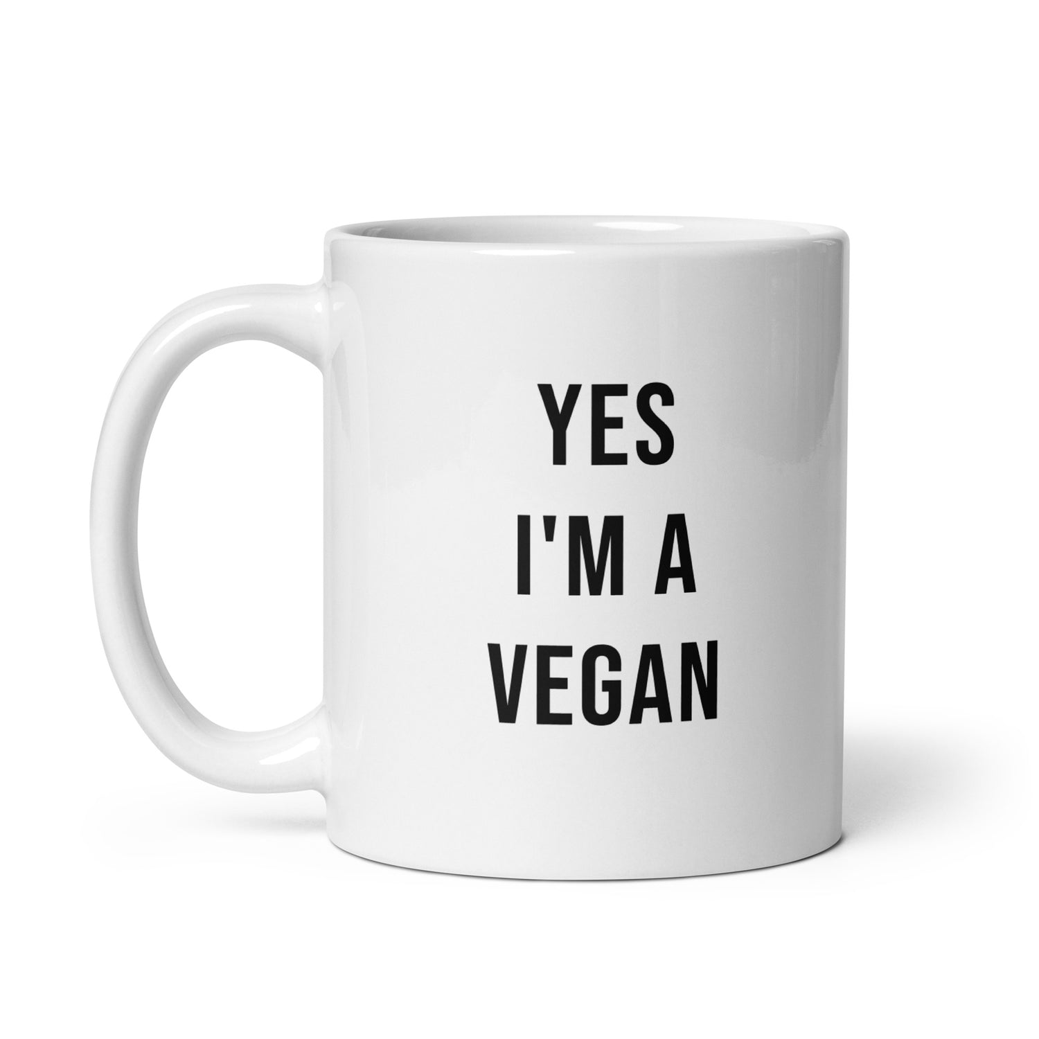 Yes I'm a Vegan Muki, Valkoinen-Musta