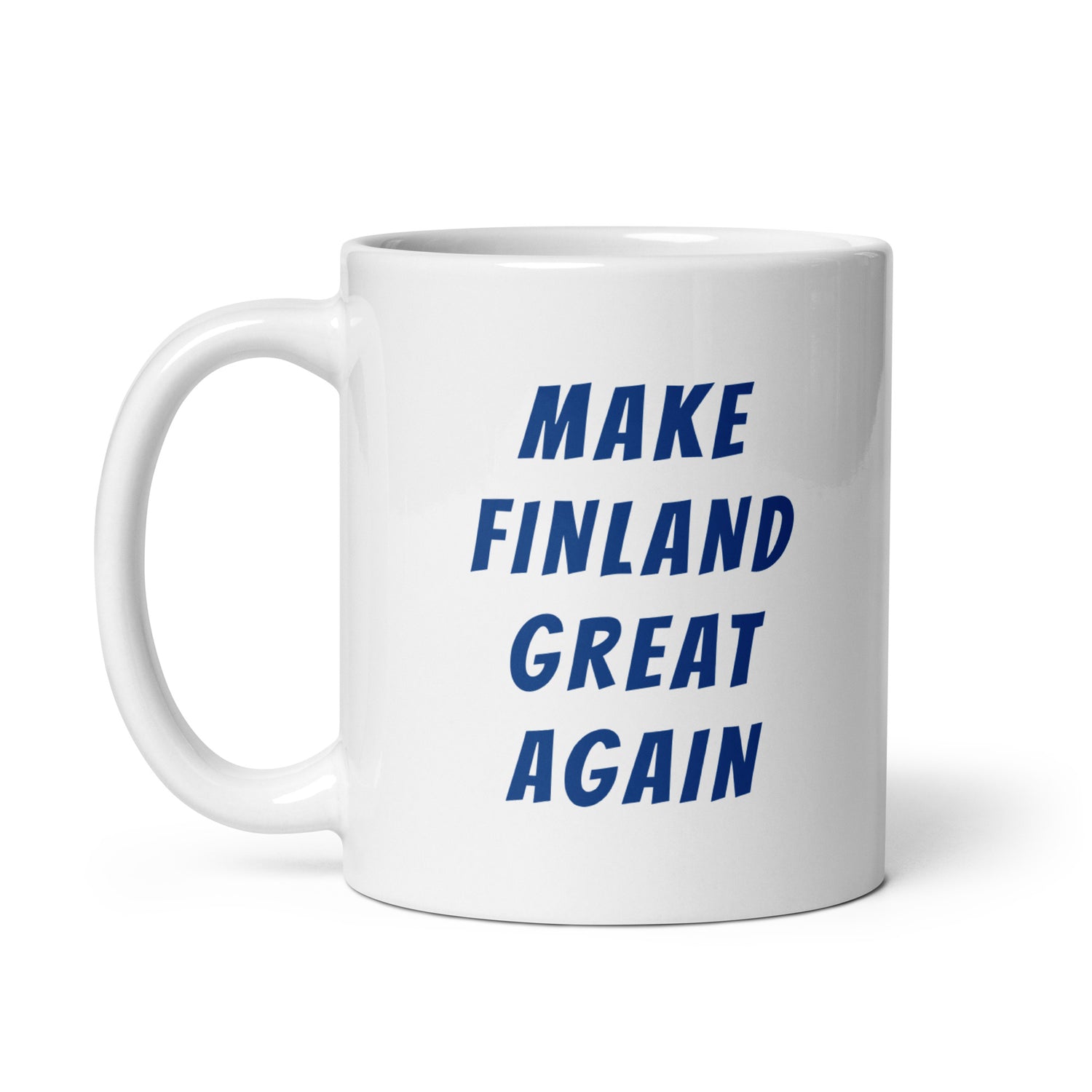 Make Finland Great Again Muki, Valkoinen-Sininen