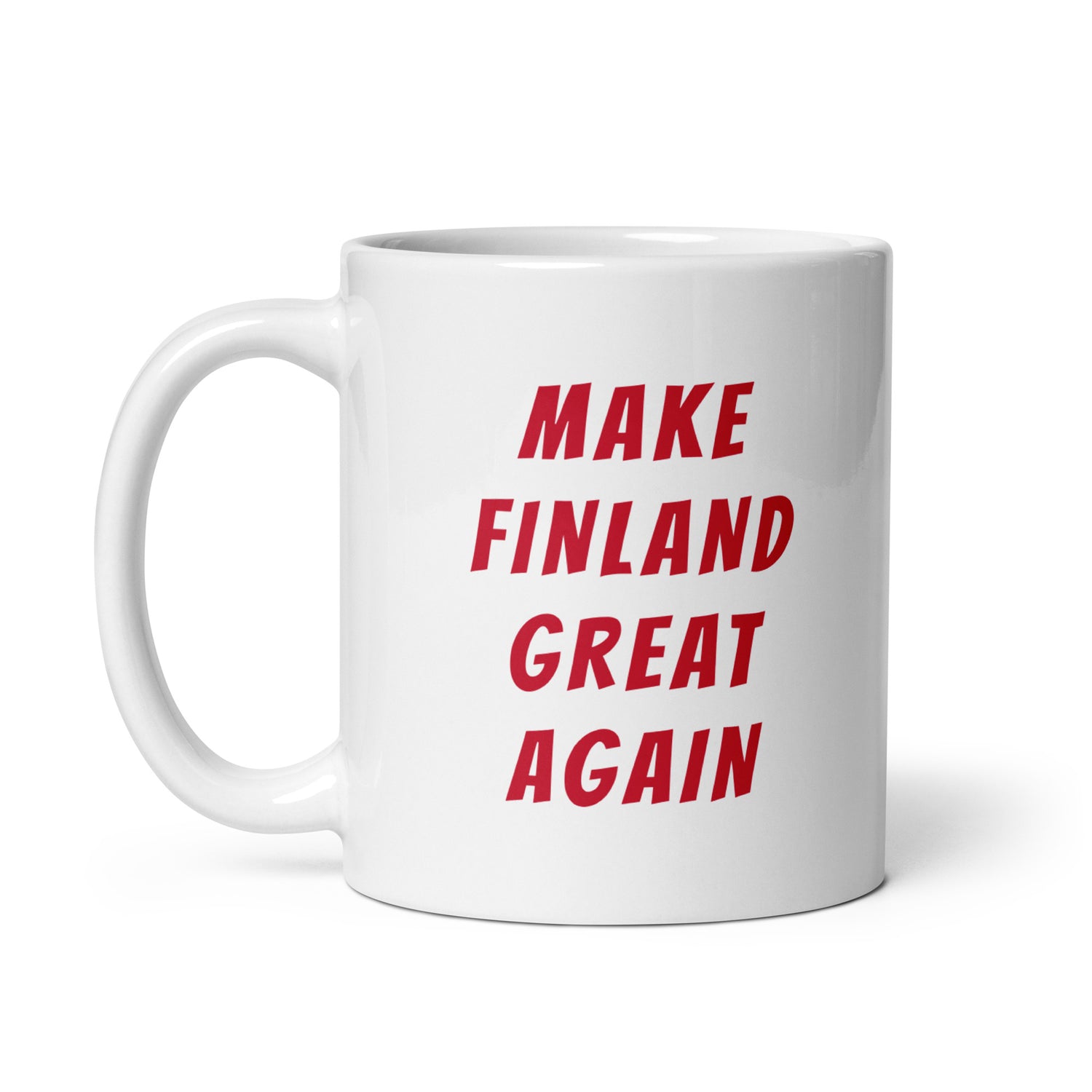 Make Finland Great Again Muki, Valkoinen-Punainen